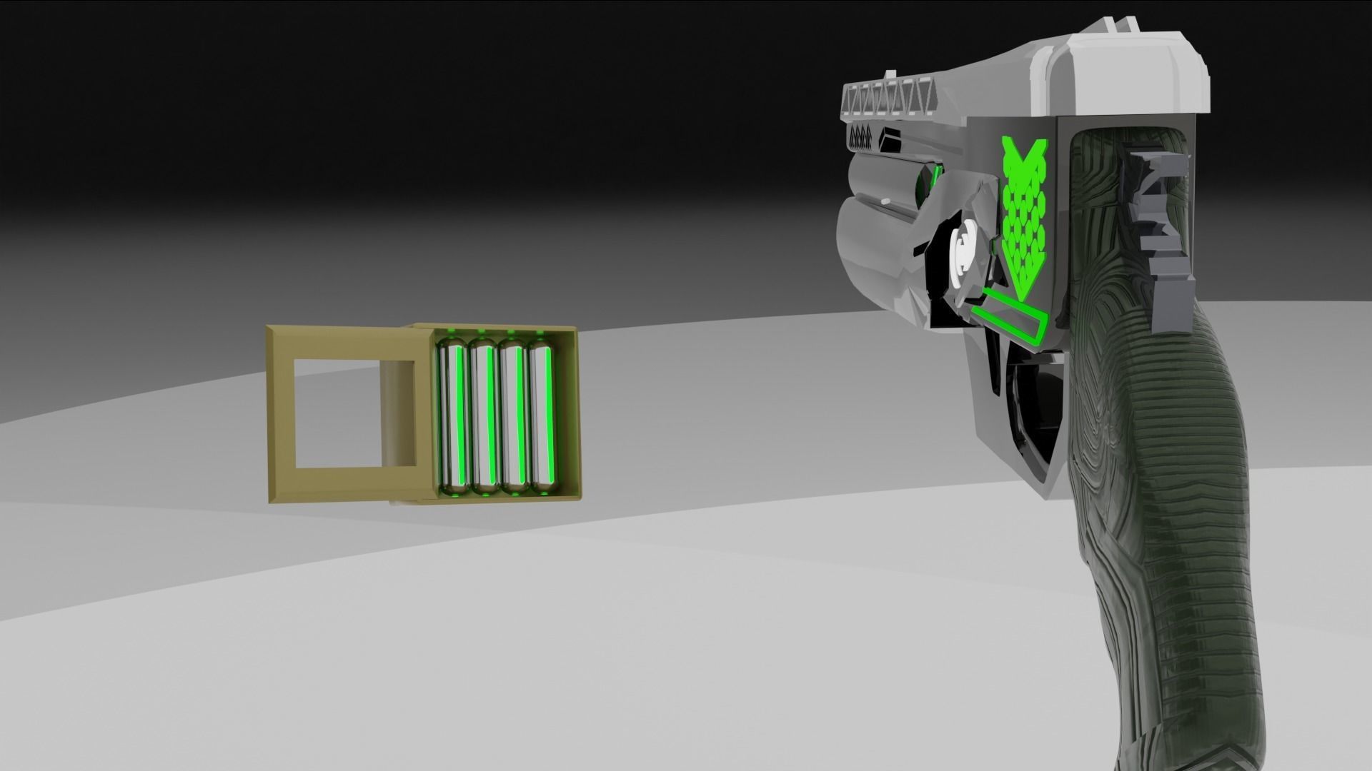 Sci-Fi Magnum 3D model_6