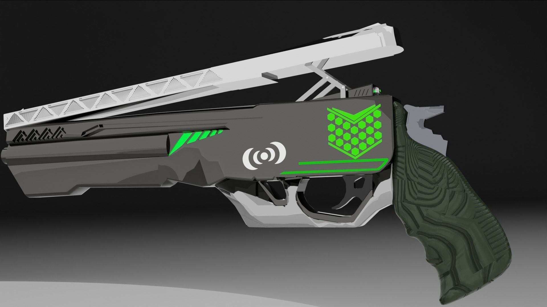 Sci-Fi Magnum 3D model_7