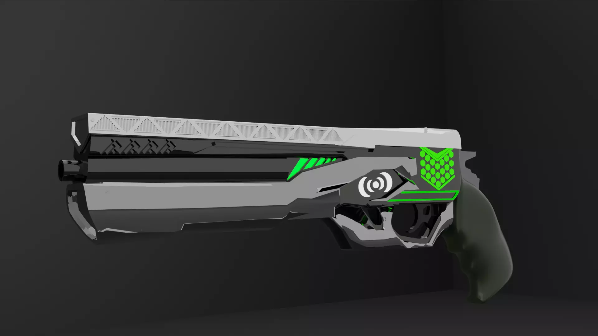 Sci-Fi Magnum 3D model_0