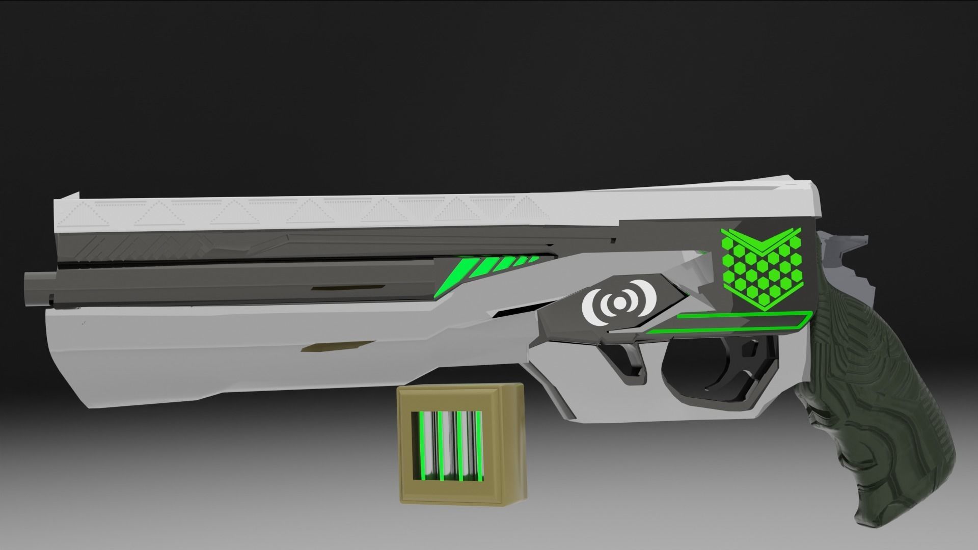 Sci-Fi Magnum 3D model_2