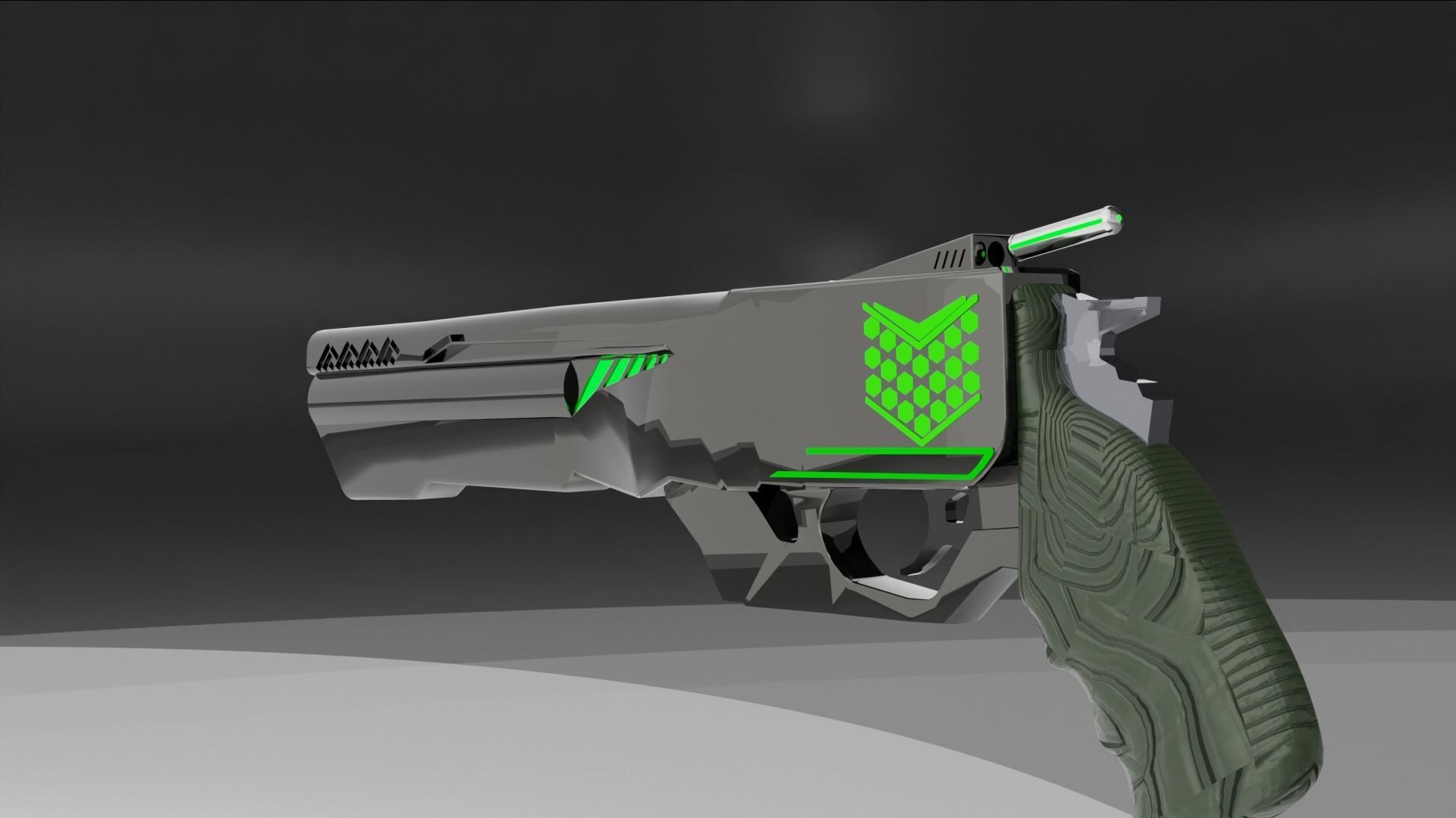 Sci-Fi Magnum 3D model_8