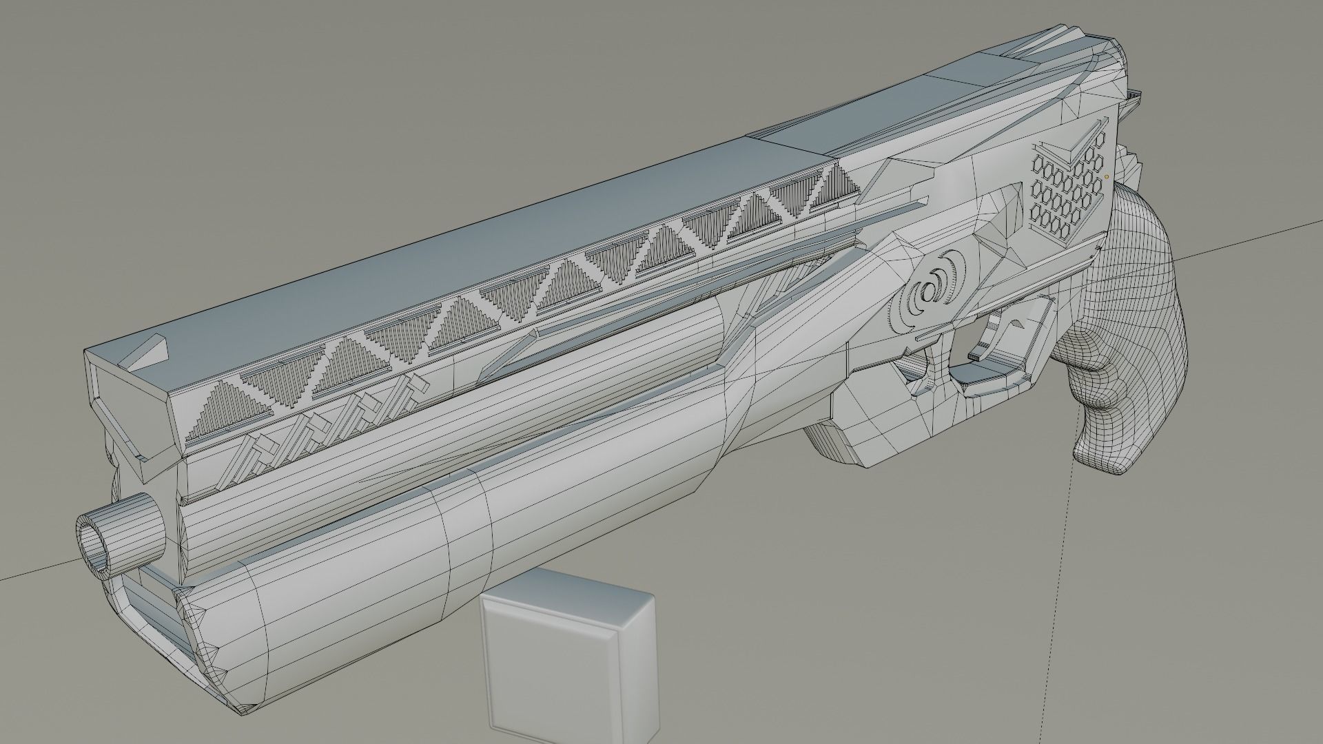 Sci-Fi Magnum 3D model_4