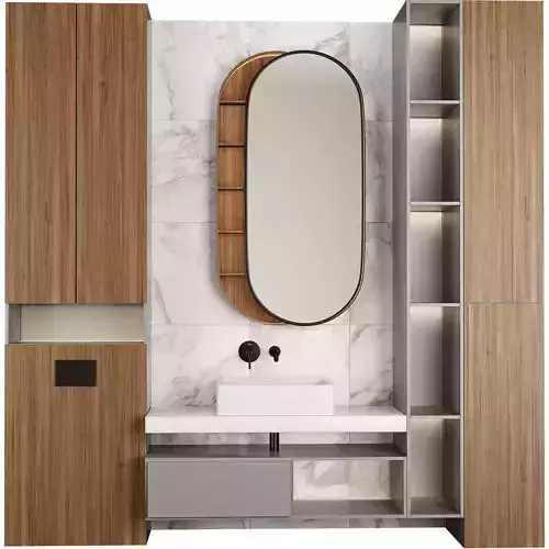 Bathroom Furniture 05-Vigo faucet 3D model
