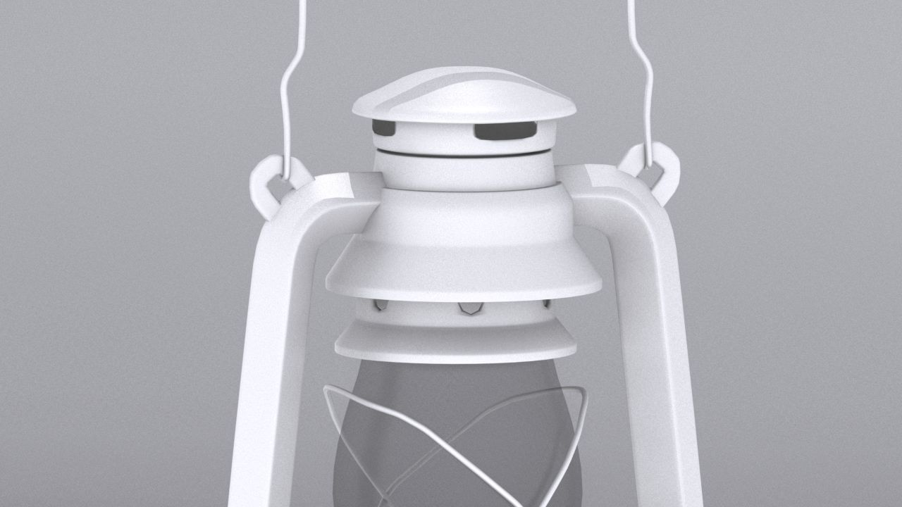 Old oil lantern-Lantern Low-poly 3D model_14