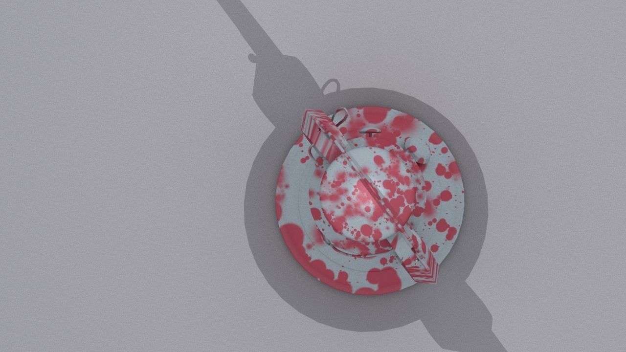 Old oil lantern-Lantern Low-poly 3D model_10