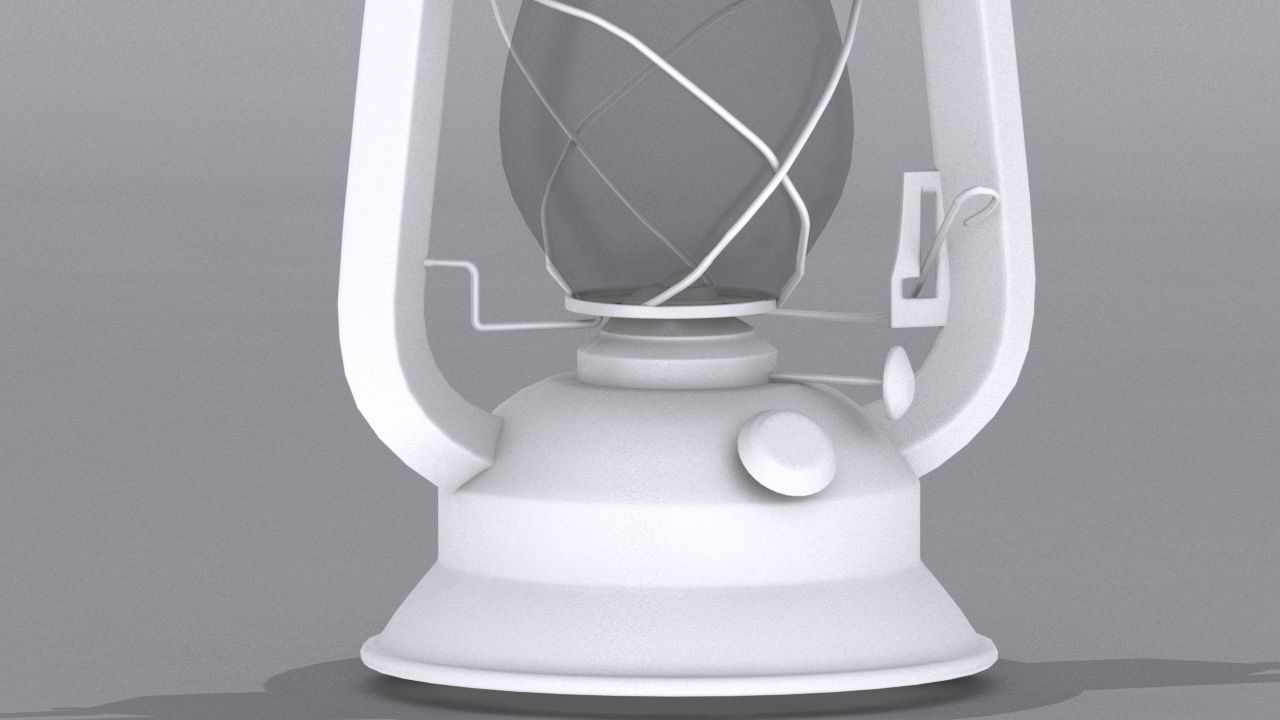 Old oil lantern-Lantern Low-poly 3D model_13