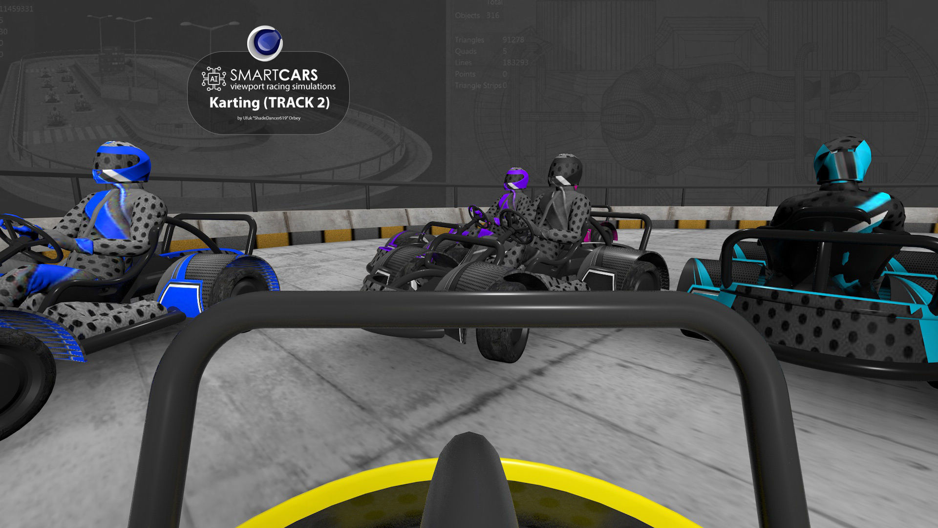 SMARTCARS all 4 simulations pack 3D Model Collection_13