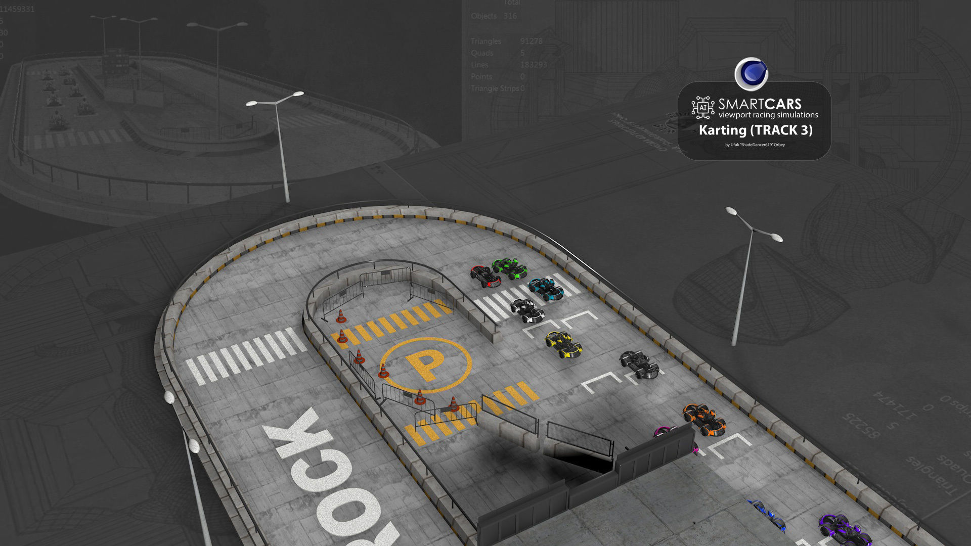 SMARTCARS all 4 simulations pack 3D Model Collection_20