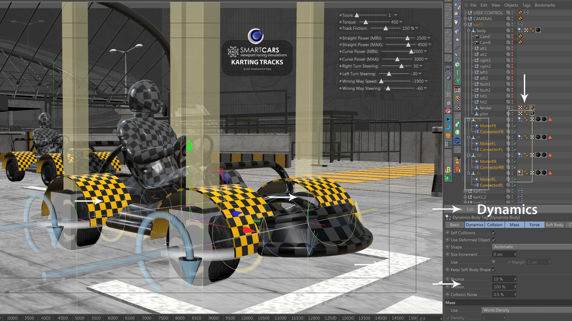 SMARTCARS all 4 simulations pack 3D Model Collection_44