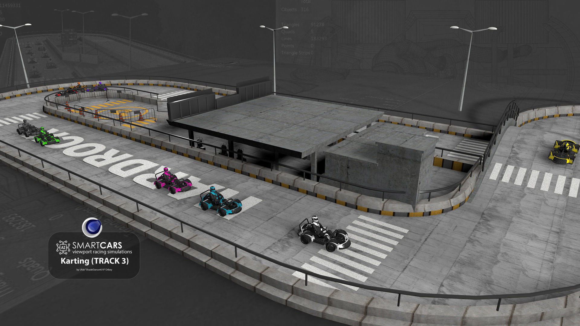 SMARTCARS all 4 simulations pack 3D Model Collection_36