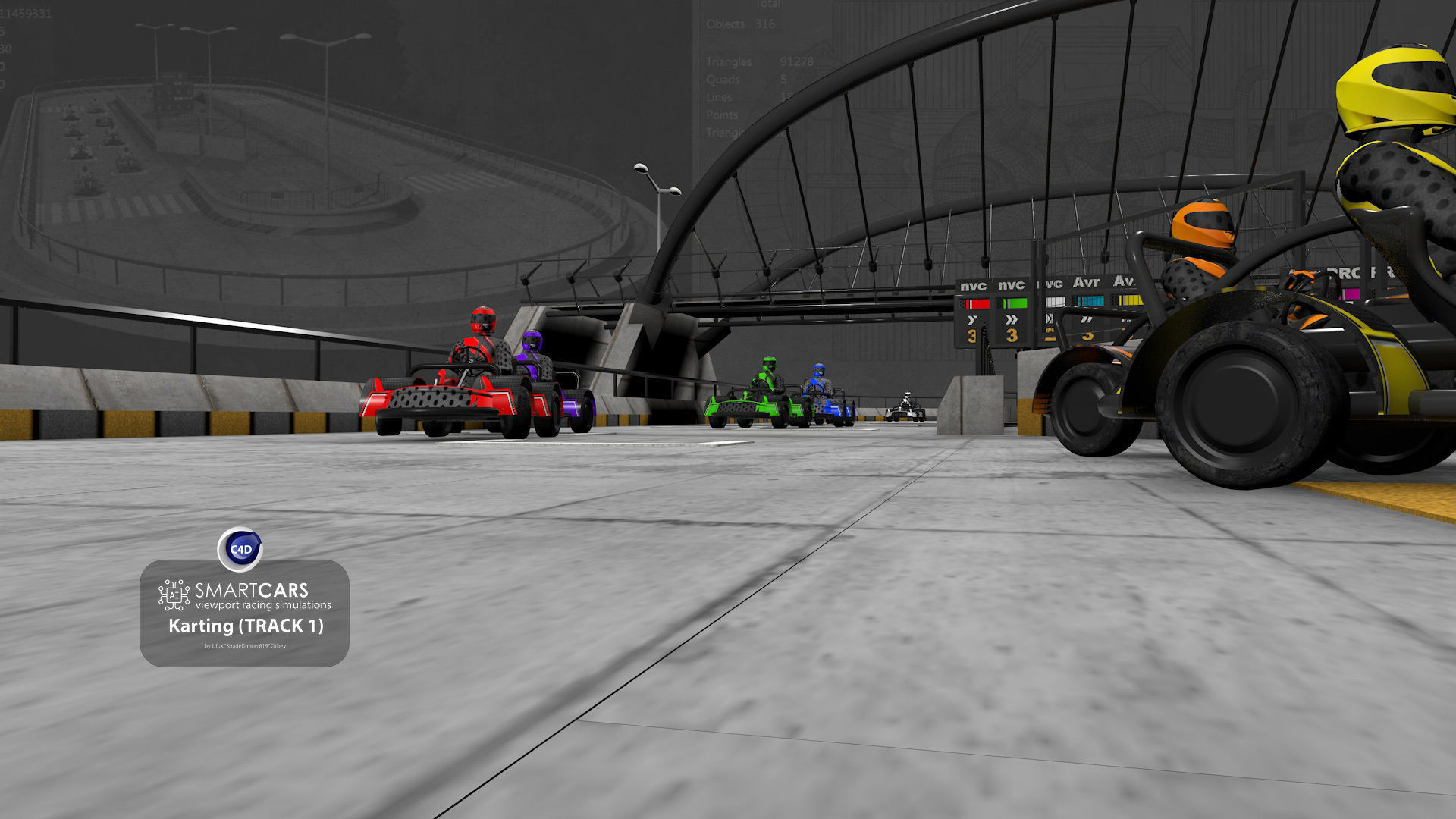 SMARTCARS all 4 simulations pack 3D Model Collection_7