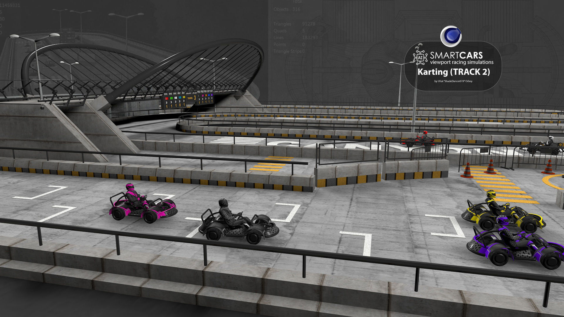 SMARTCARS all 4 simulations pack 3D Model Collection_46
