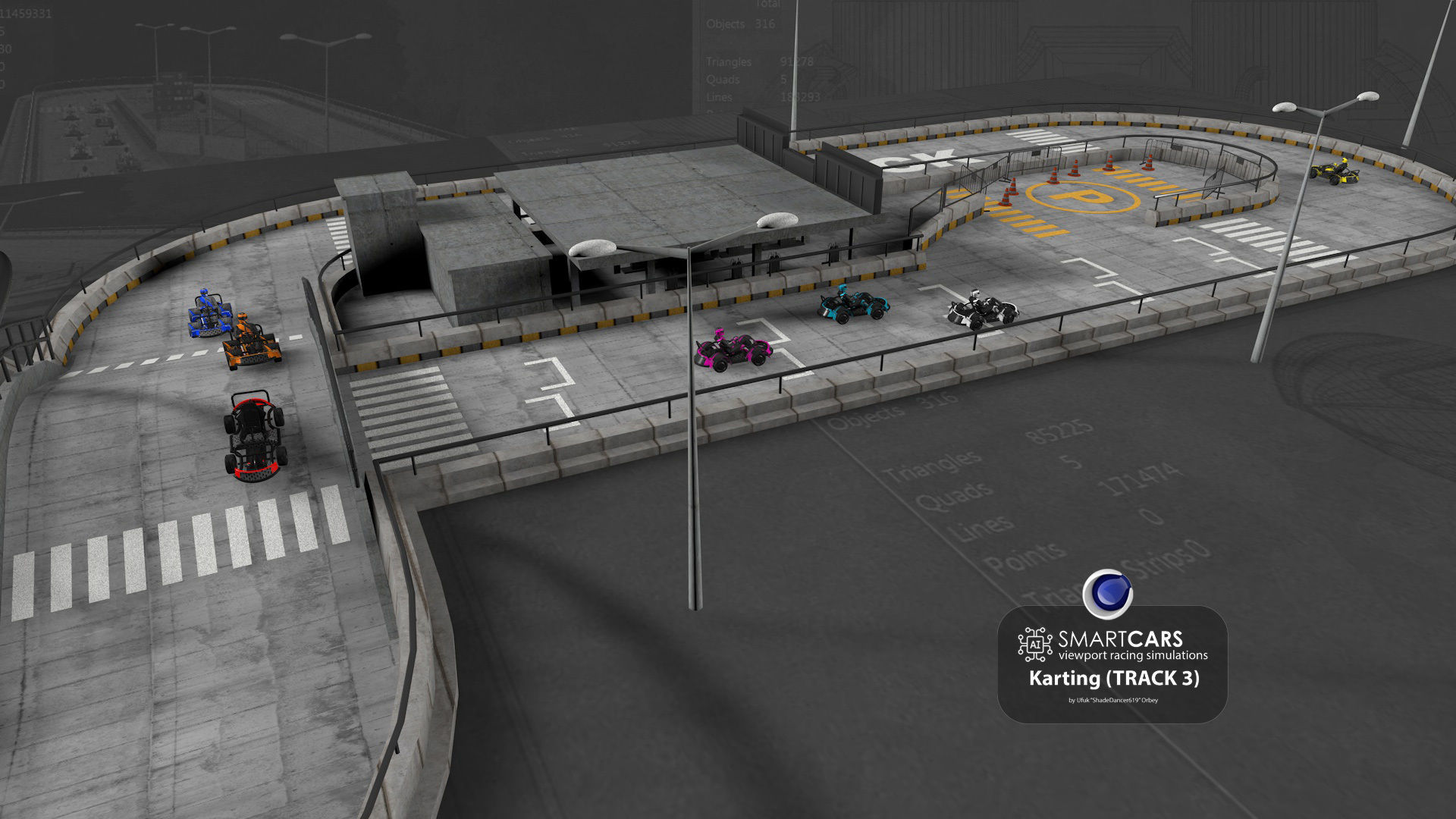 SMARTCARS all 4 simulations pack 3D Model Collection_16