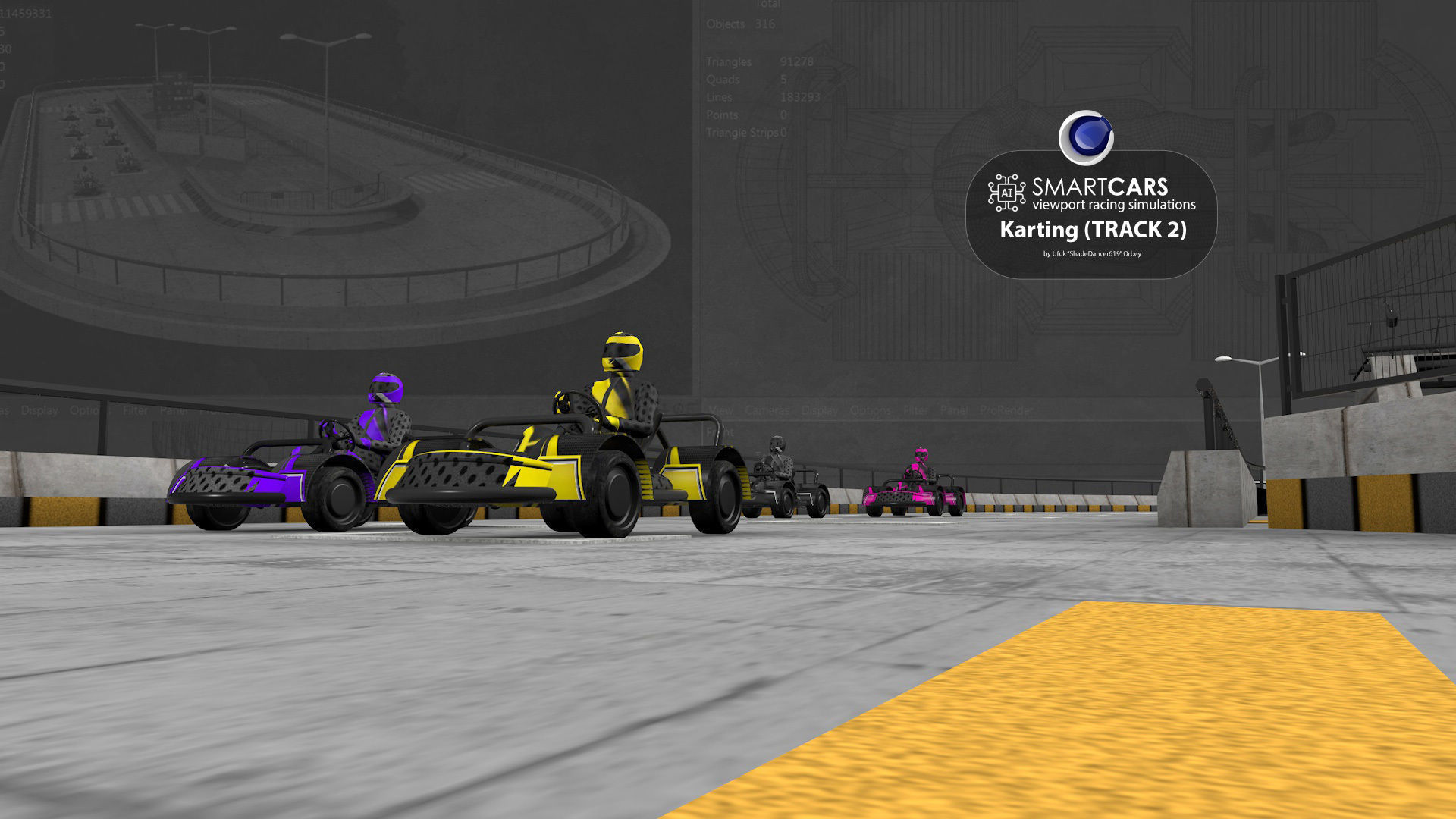 SMARTCARS all 4 simulations pack 3D Model Collection_11