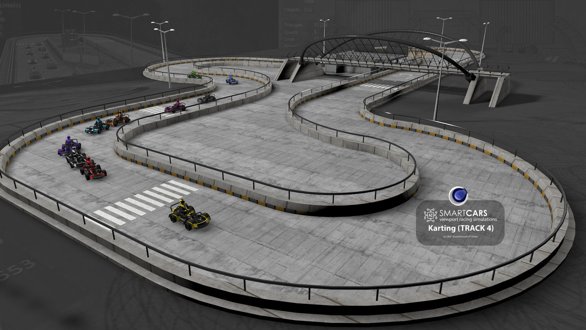 SMARTCARS all 4 simulations pack 3D Model Collection_40