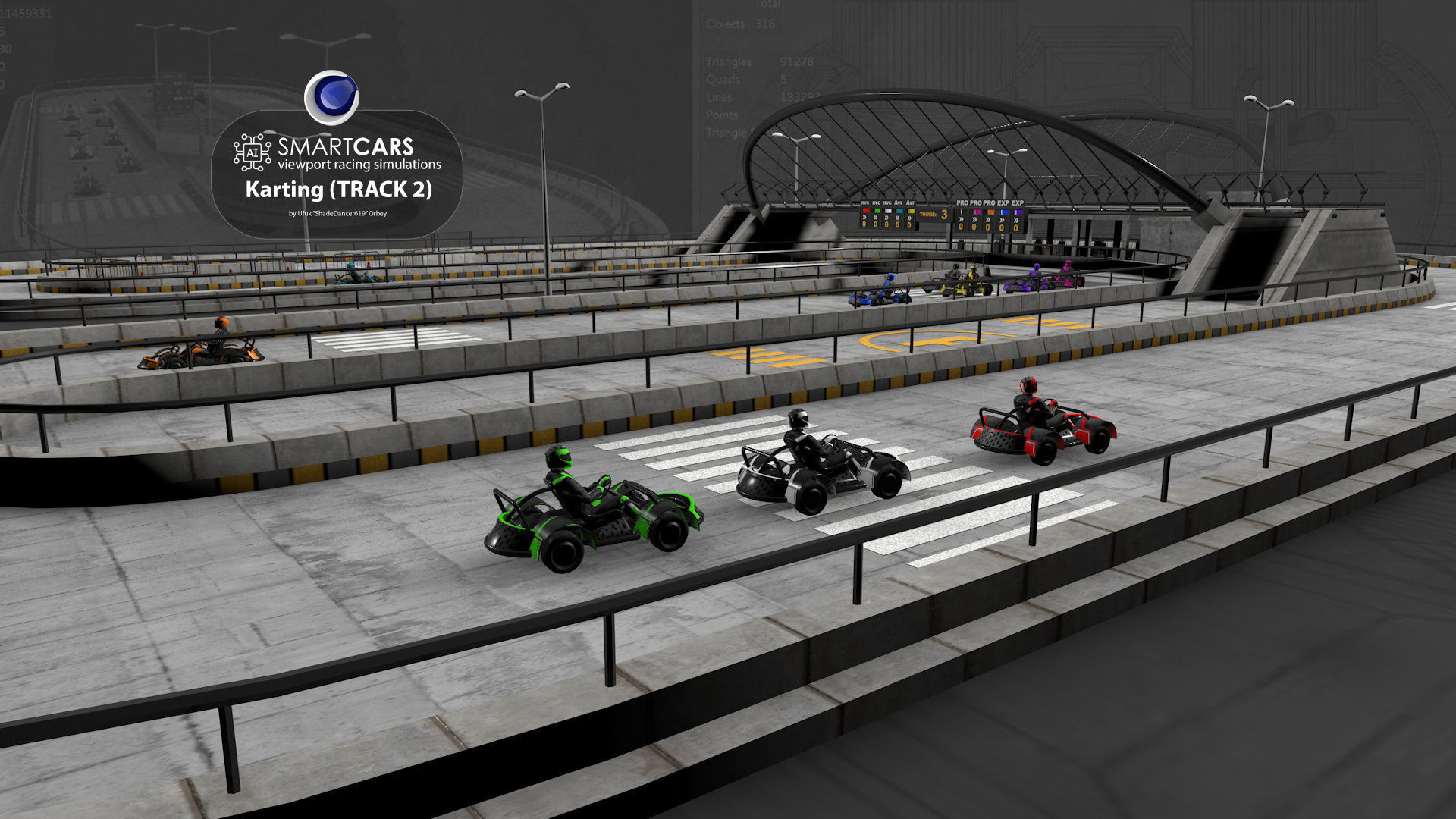 SMARTCARS all 4 simulations pack 3D Model Collection_35