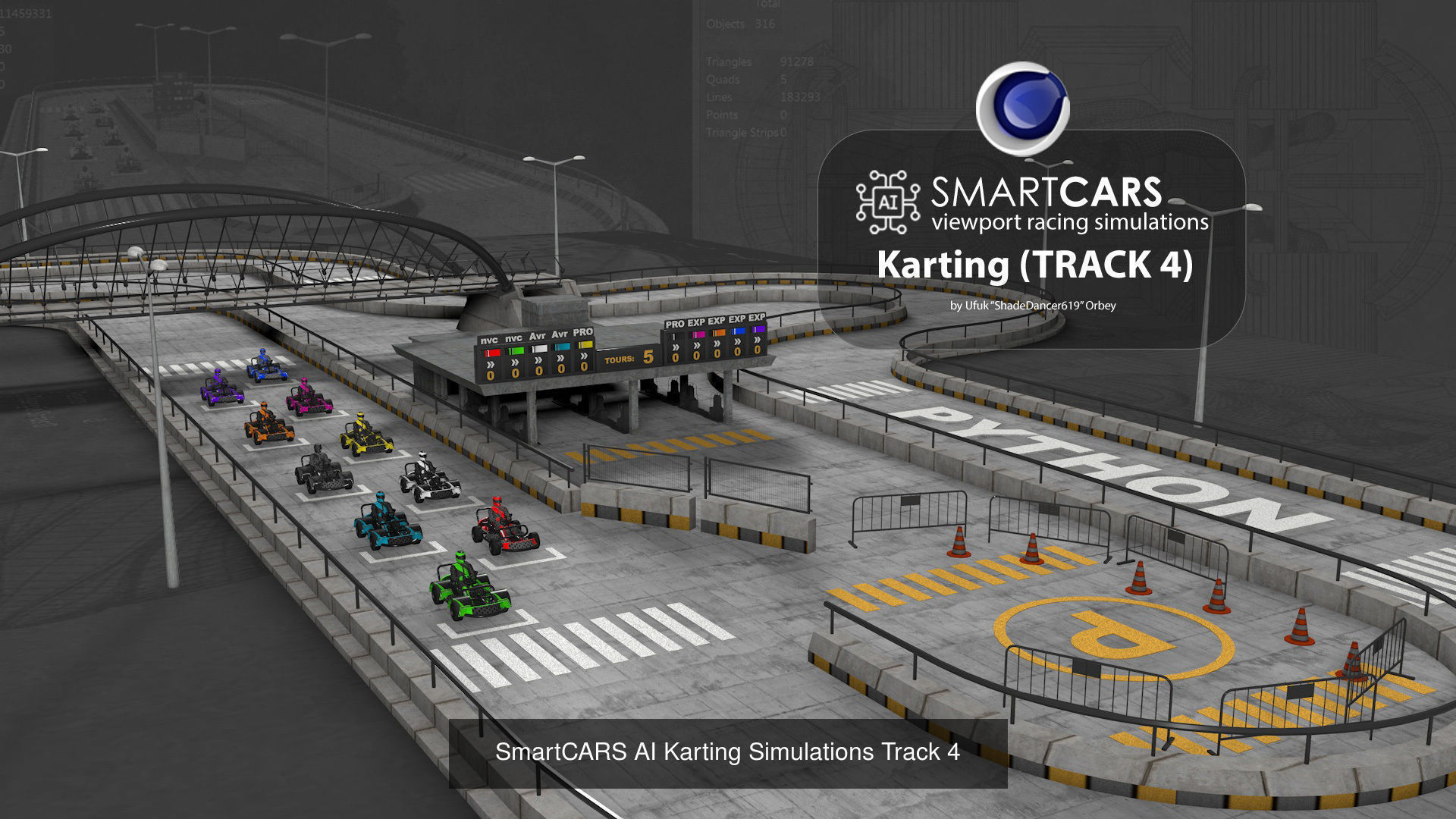 SMARTCARS all 4 simulations pack 3D Model Collection_5