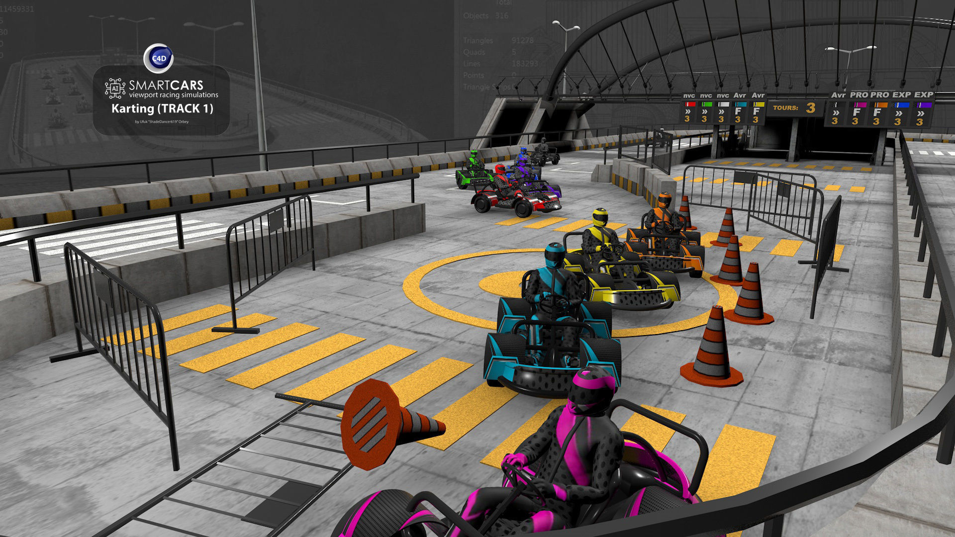 SMARTCARS all 4 simulations pack 3D Model Collection_63