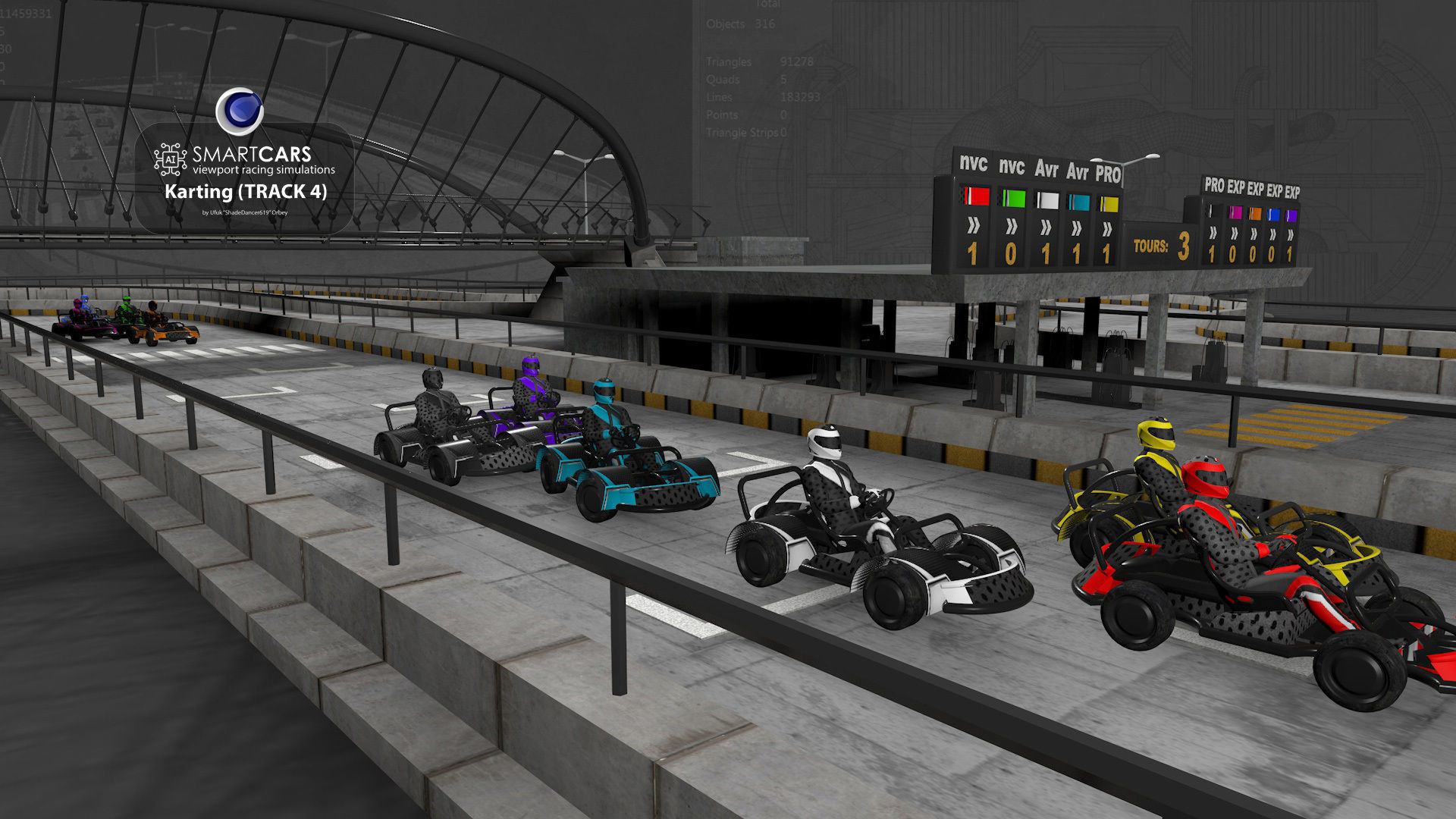 SMARTCARS all 4 simulations pack 3D Model Collection_38