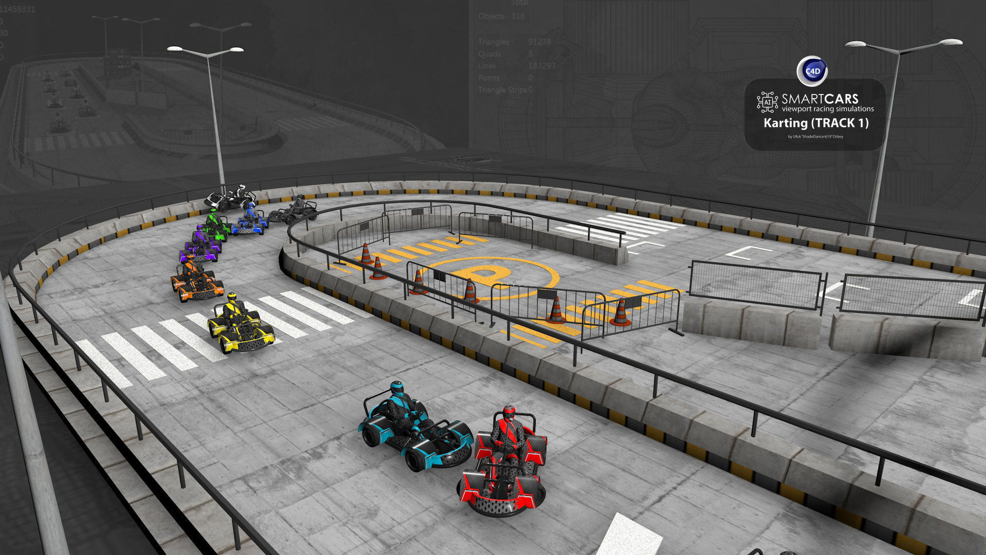 SMARTCARS all 4 simulations pack 3D Model Collection_59