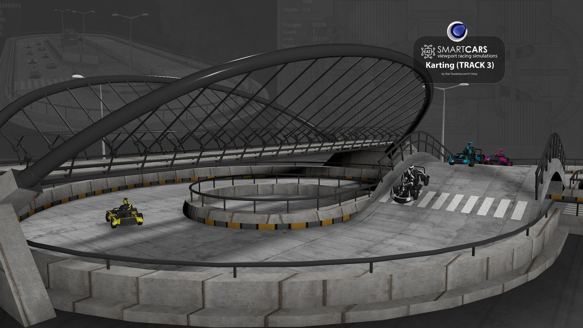 SMARTCARS all 4 simulations pack 3D Model Collection_23
