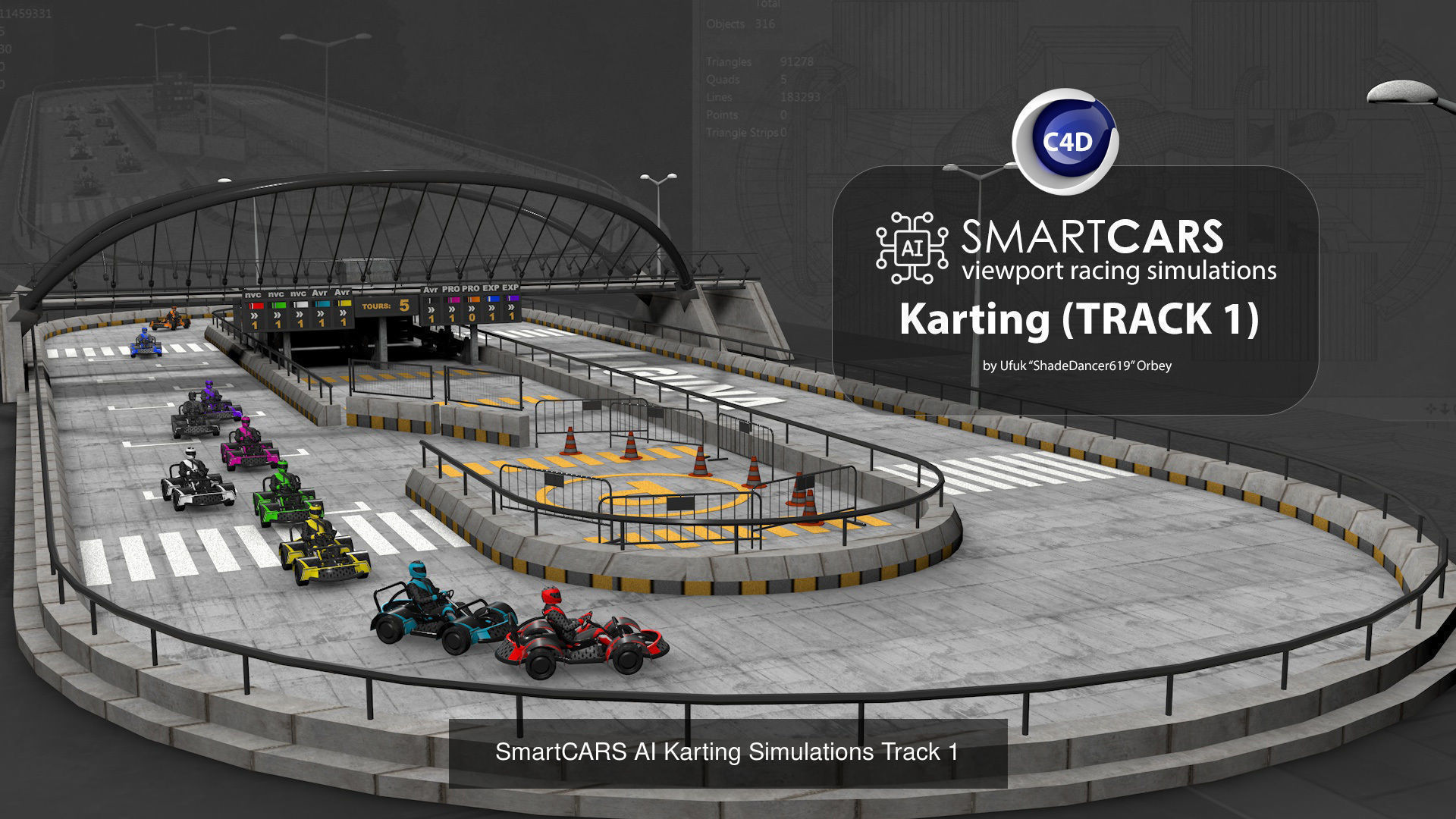 SMARTCARS all 4 simulations pack 3D Model Collection_2
