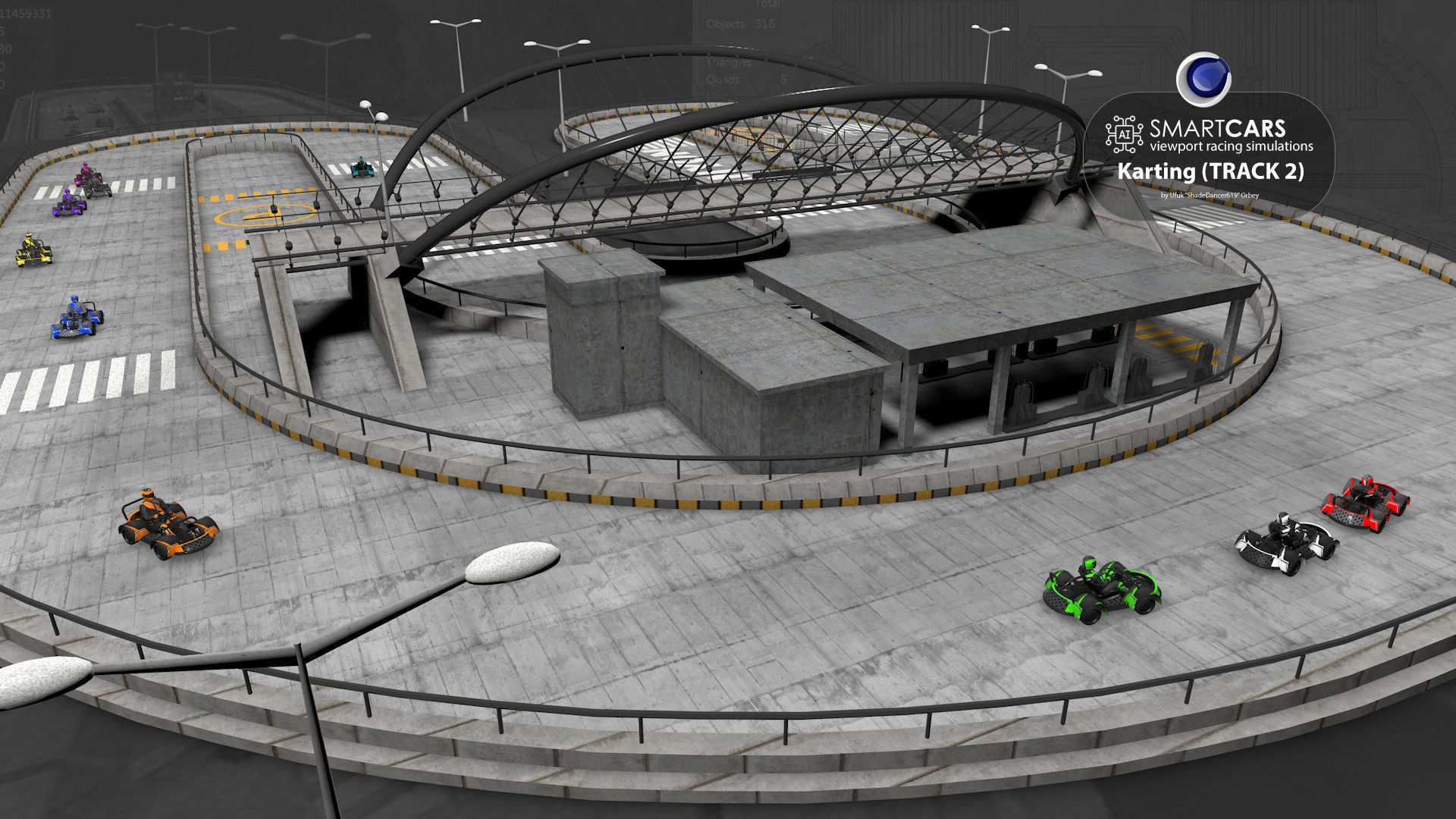 SMARTCARS all 4 simulations pack 3D Model Collection_55