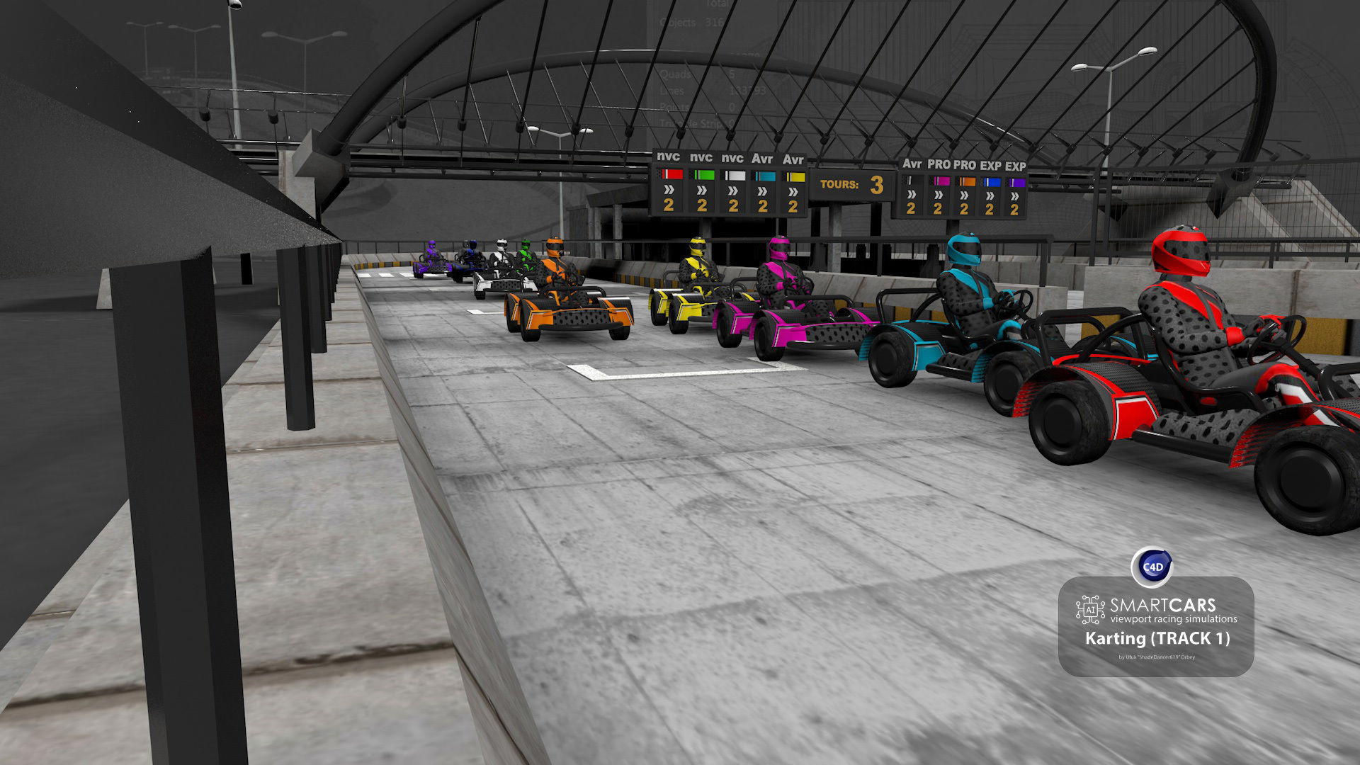 SMARTCARS all 4 simulations pack 3D Model Collection_29