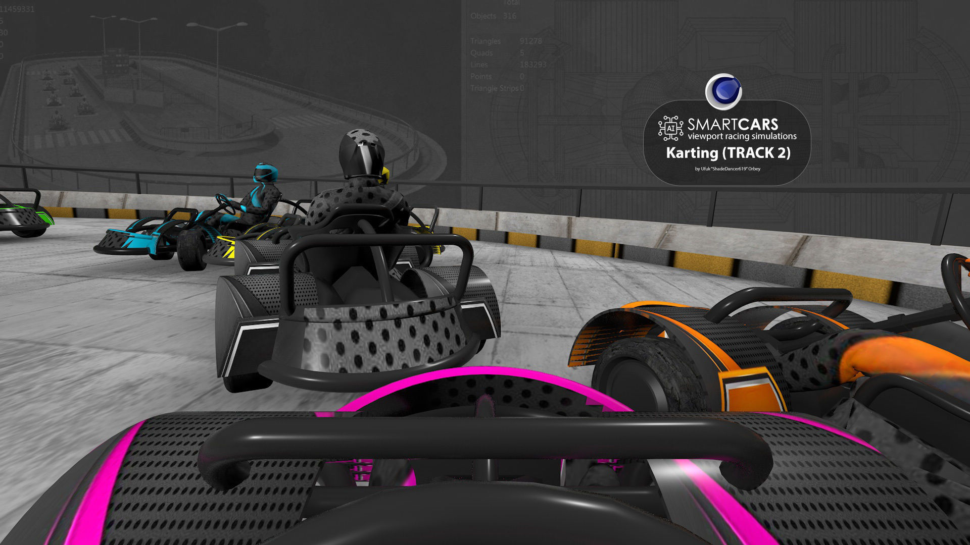 SMARTCARS all 4 simulations pack 3D Model Collection_18