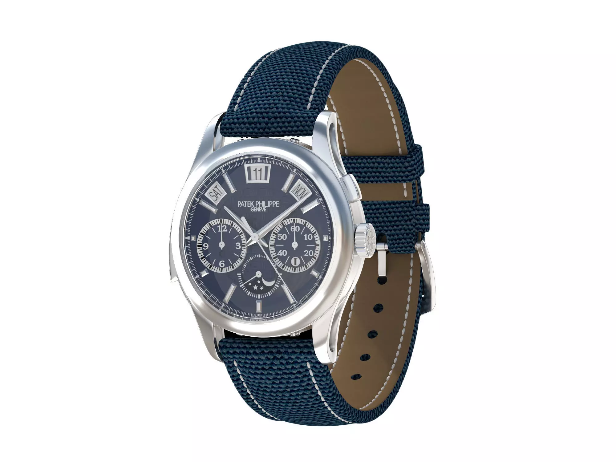 Patek Philippe Titanium 5208T-010 3D model_0