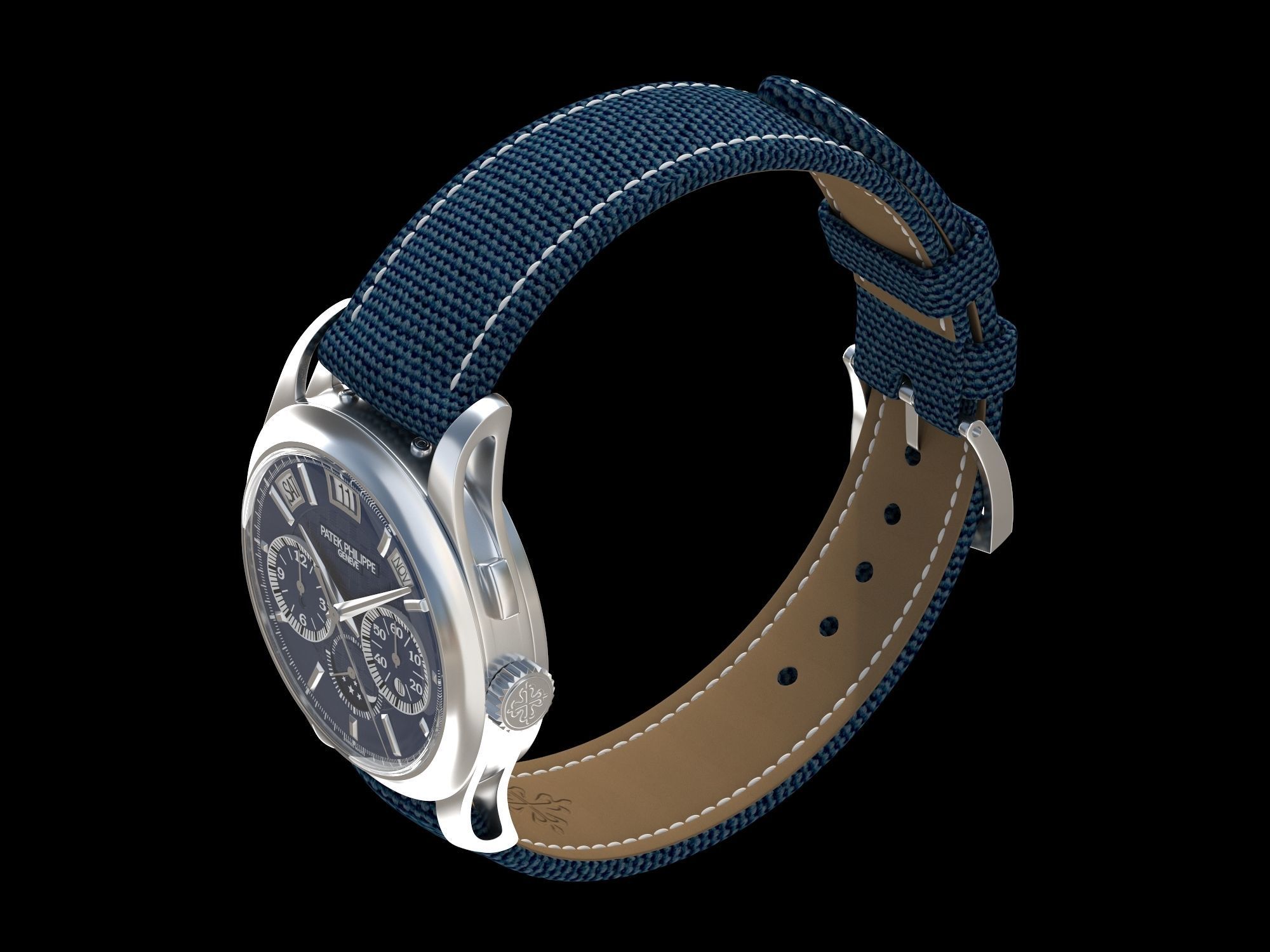 Patek Philippe Titanium 5208T-010 3D model_9