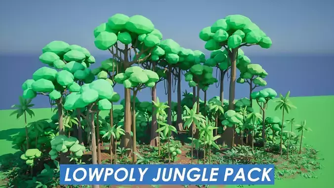 Lowpoly Foliage Pack - Jungle