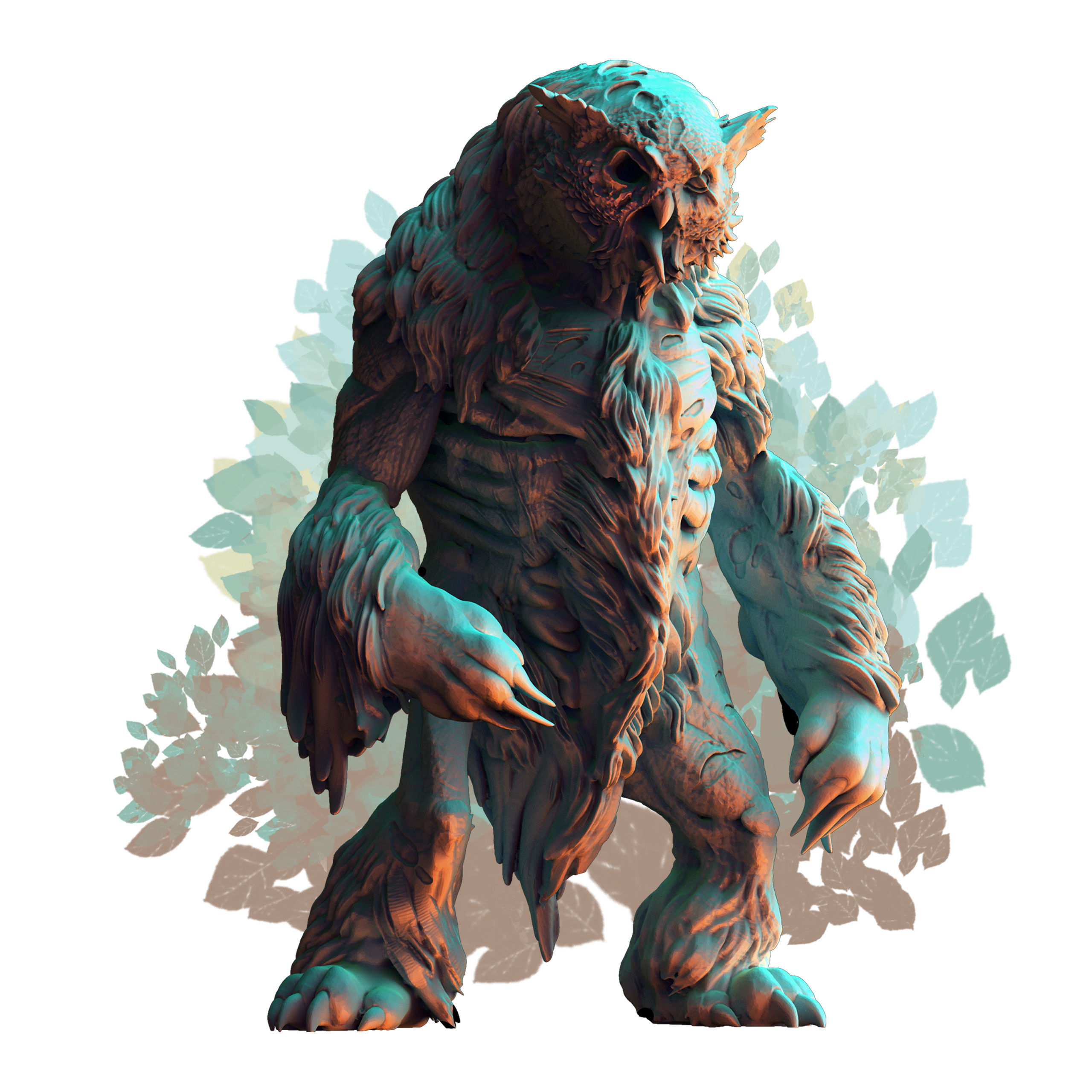 Owl Beast Collection 3D print model_14