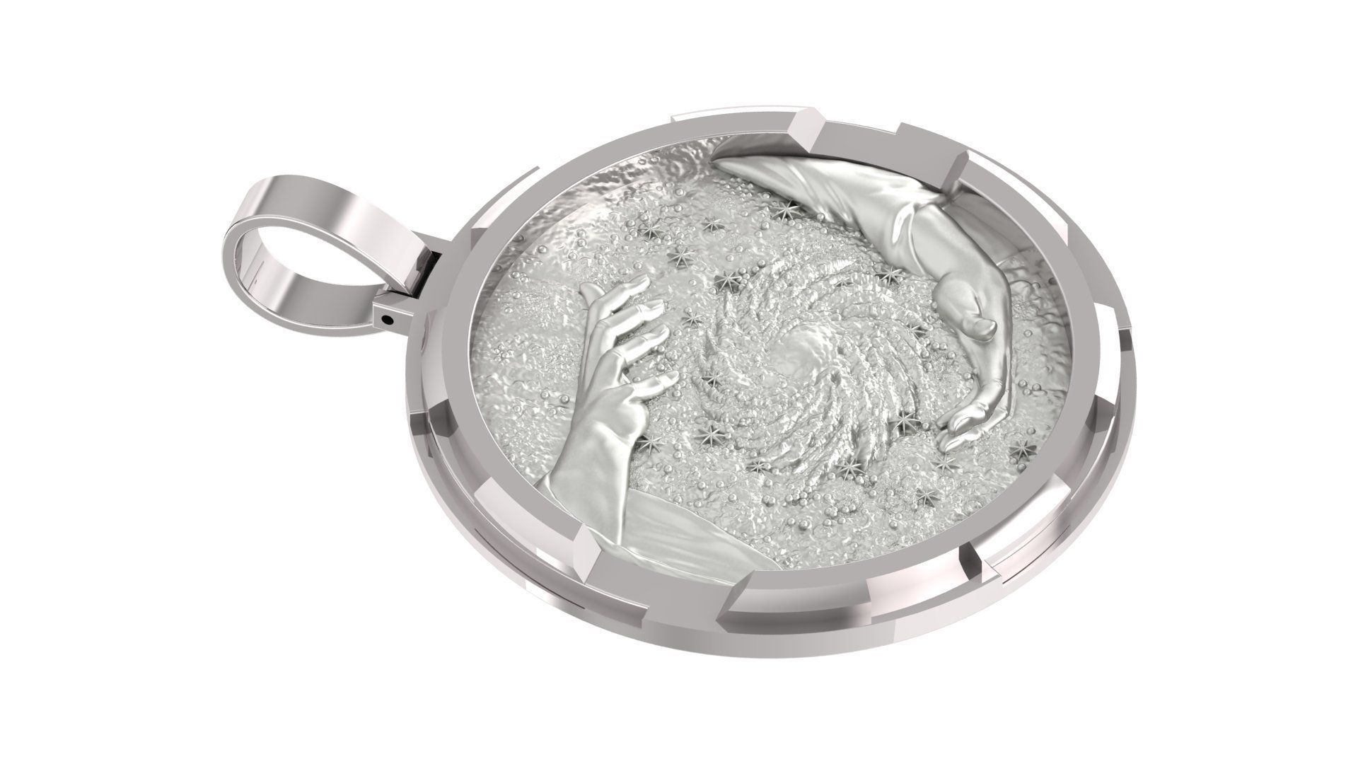 Coin Pendant 3D print model_10