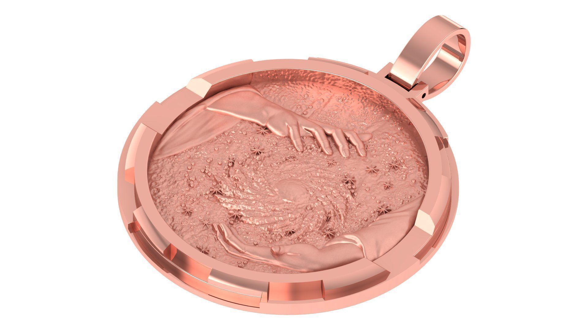 Coin Pendant 3D print model_5