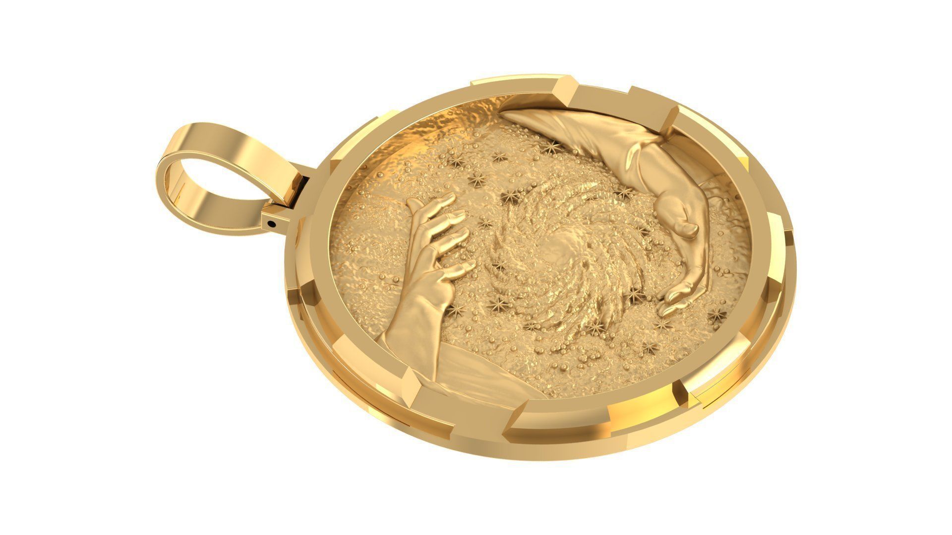 Coin Pendant 3D print model_9