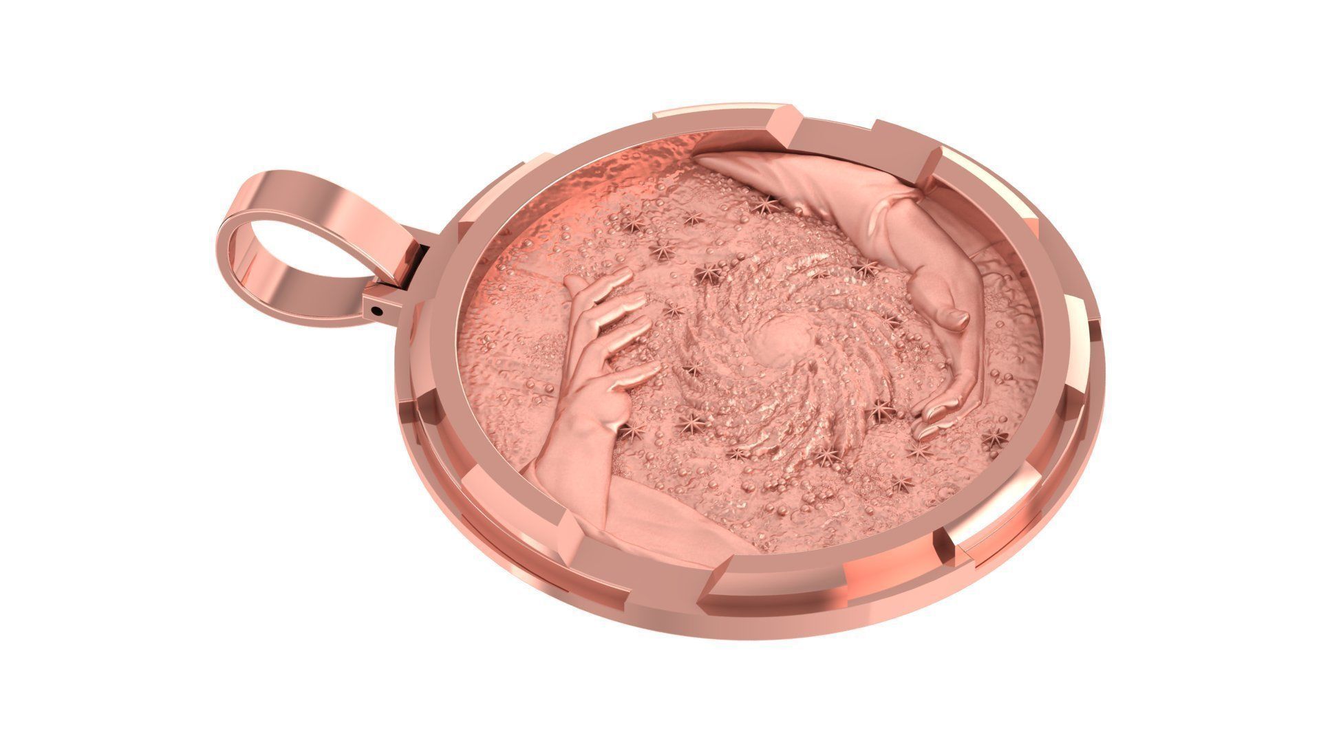 Coin Pendant 3D print model_11