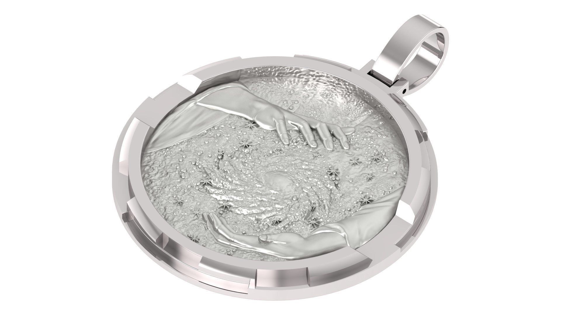 Coin Pendant 3D print model_4