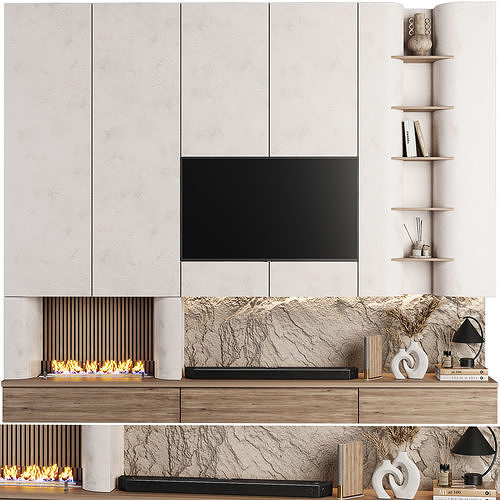 TV Wall 03-Samsung TV 3D model