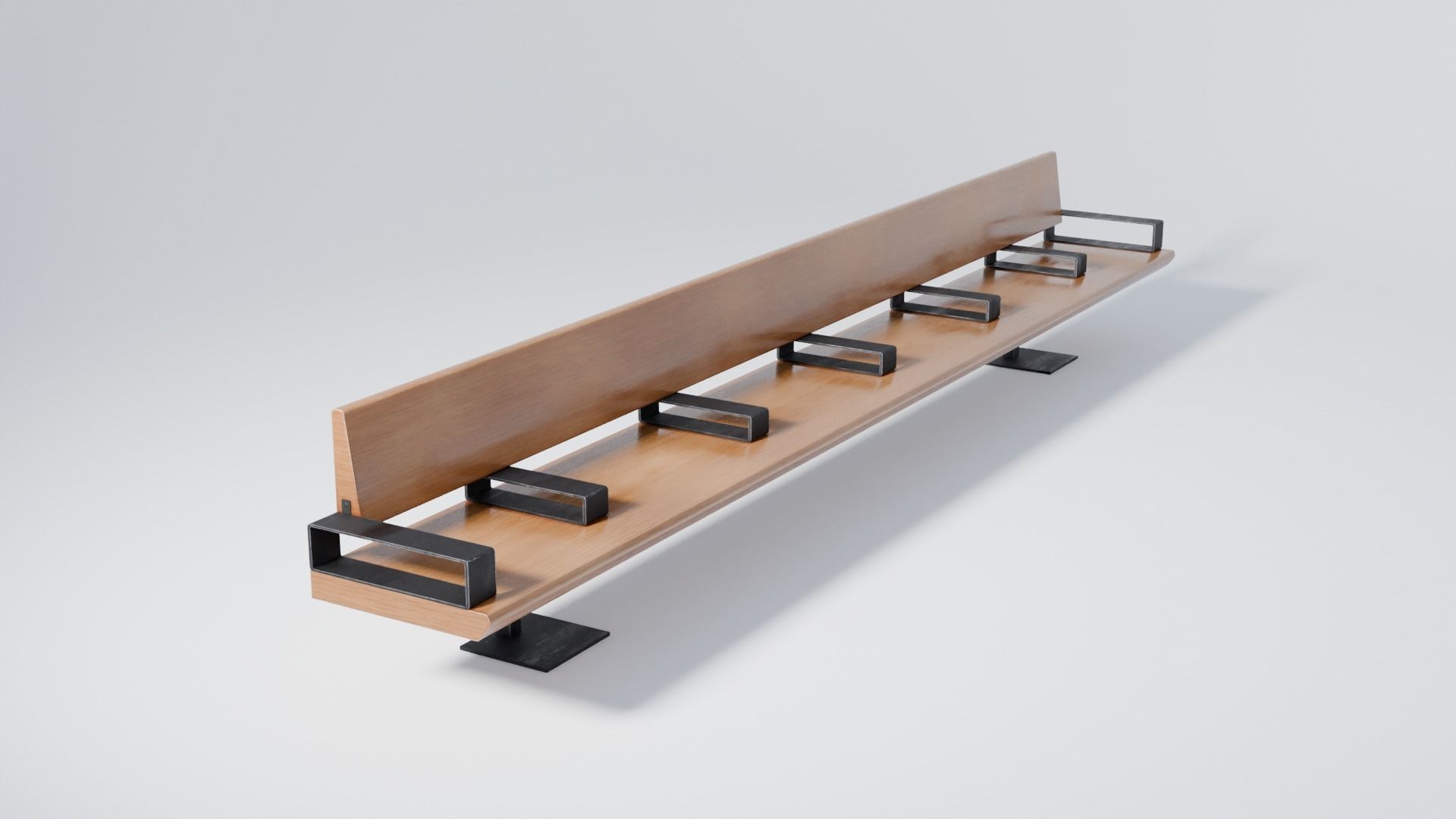 NYC Style Subway Platform Low-poly 3D model_19