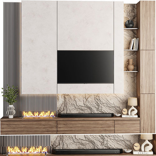 TV Wall 04-Samsung TV 3D model