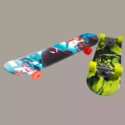 detailed skating board