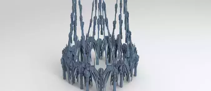 Ancient Golem arena 3D model