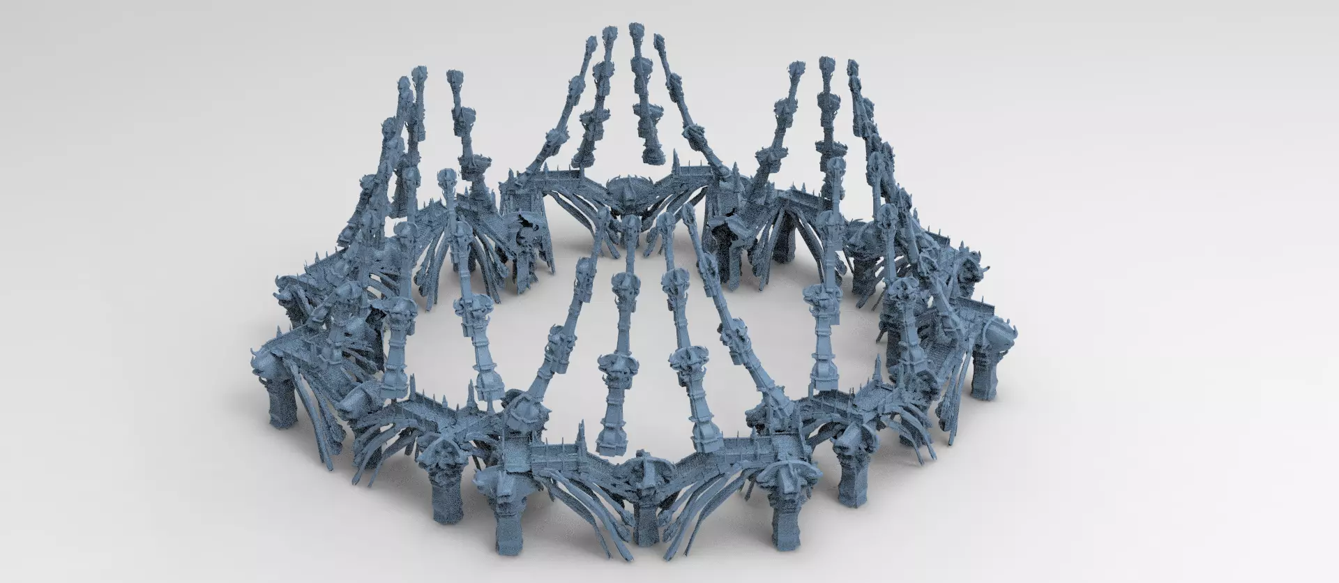 Ancient Golem arena large 3D model_0