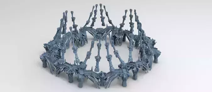 Ancient Golem arena large 3D model