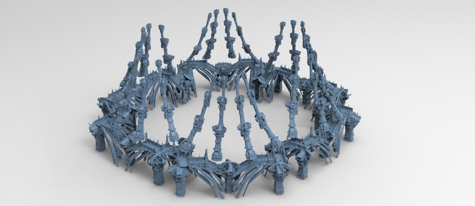 Ancient Golem arena large 3D model_1