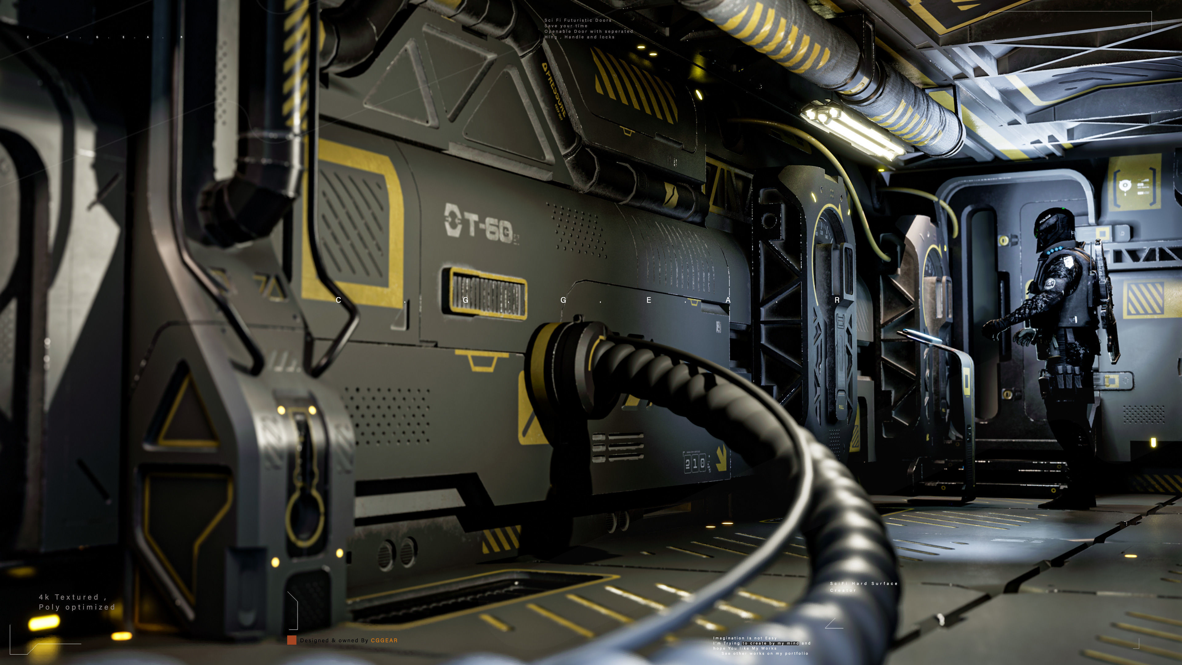 3D model SCI-FI MODULAR PANEL KIT Vol -2 VR / AR / low-poly | CGTrader