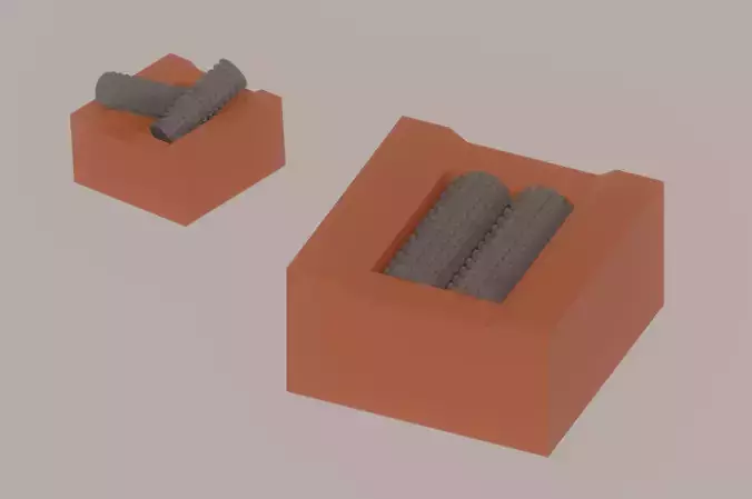 Double Roller Crushers 3D model