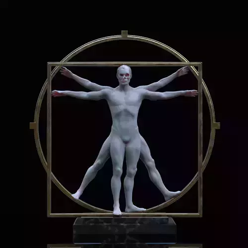 The Vitruvian Man - omsx  3D print model