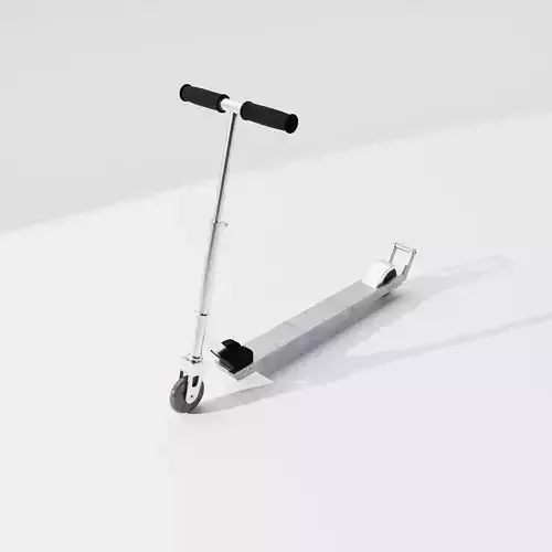 Classic Kick Scooter Free low-poly 3D model